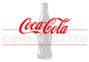 Cocacola consolidated color white